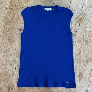 Calvin Klein blue sleeveless knit tank M